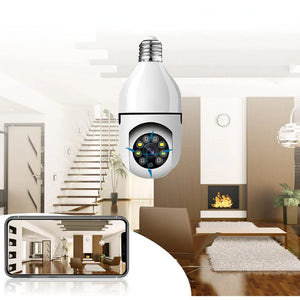 Cámara Bombillo Robótica 360° con Wi-Fi y Visión Nocturna 🎥🏡